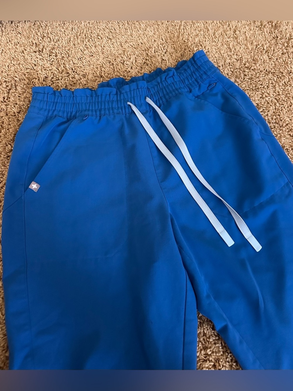 Figs High Waisted Royal Blue Regina Pants Medium - Picture 2 of 11